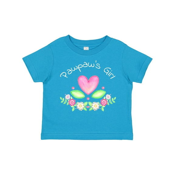 Inktastic Pawpaw's Girl Heart Flowers Girls Toddler T-Shirt