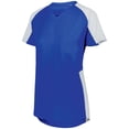 thumbnail image 2 of Augusta S Girls Cutter Jersey Royal/White 1523, 2 of 2