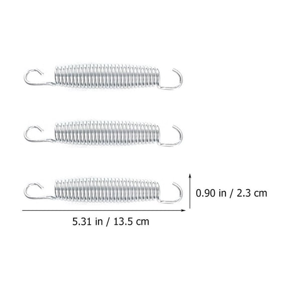 SWETRACE 10Pcs Professional Plated Silver Trampoline Springs Outdoor Tension Springs Durable and Sturdy