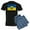 With Blue Strpe Pant, variant on CafePress - National Flag Of ??????? / Ukraine High Qu Pajamas - Men's Dark Loose Fit Cotton Pajama Set