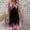Pink Black, variant on Women's Butterfly Print V-Neck Sundress Soft Sleeveless Summer Dress Lightweight Boho Beach Dress Gray,XXL
