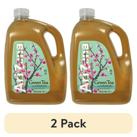 AriZona Green Tea with Ginseng and Honey, 128 fl oz, 2 Pack