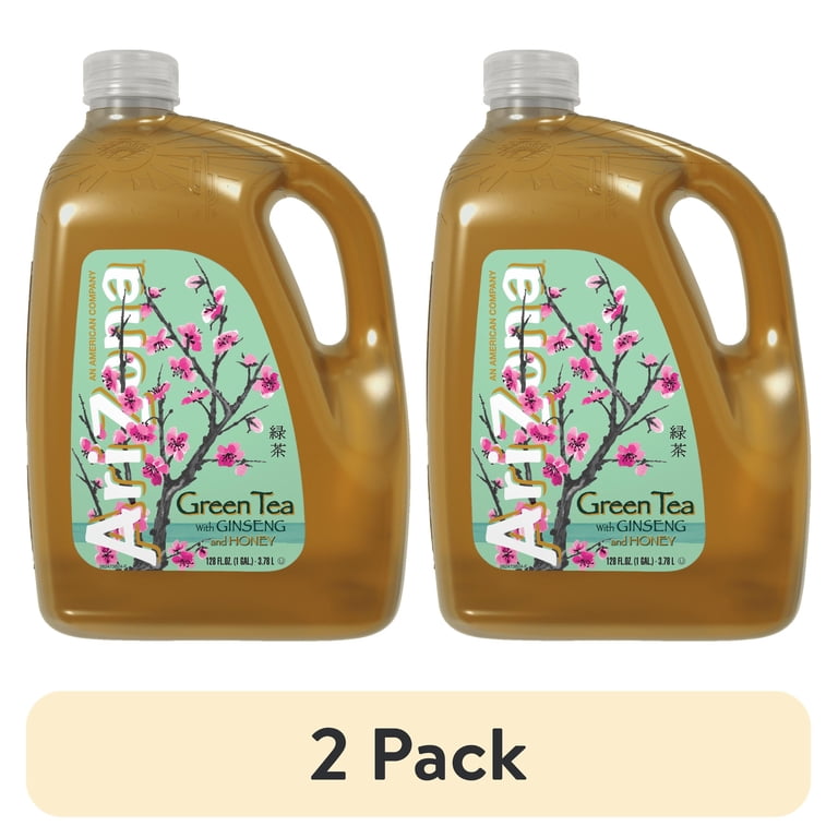 AriZona Green Tea with Ginseng and Honey, 128 fl oz, 2 Pack photo 1