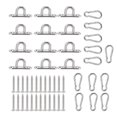 thumbnail image 1 of Boucle Pivotante en Acier Inoxydable Crochet Hamac Suspendu Chaise Panier Pad Oeil Plaques Raccords, 1 of 14