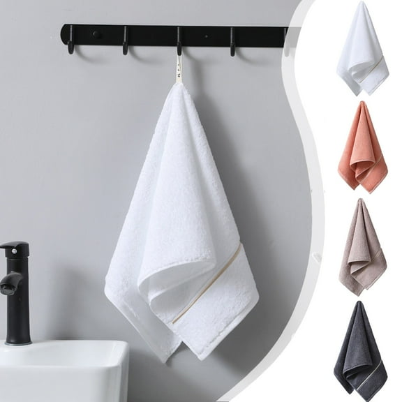 Suncoda Bath Towels, 30" X 13" Embroidered Long Staple Cottons Towel Lights Face Towel, Soft Highly Absorbent Striped Bathroom Towels Cover for Bathroom Spa Home Or Guest Use Superior Quality