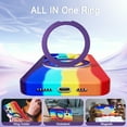thumbnail image 4 of Magnetic Case for iPhone 14 with Hidden Ring Stand, Slim Kickstand Case Compatible with MagSafe Shockproof Soft Microfiber Lining Protective Case Cover for iPhone 14, Dazzle Purple, 4 of 6