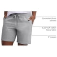 thumbnail image 5 of DONYUDE Women's Jersey Pocket Shorts, Drawstring Cotton Jersey Shorts, 7" Inseam, 5 of 6