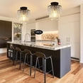 thumbnail image 5 of Crystal Chandelier Modern Raindrop Crystal Lighting Fixture H12.99XW9.05, E26 Small Ceiling Light for Bedroom, Kitchen, Living Room(Not Included Bulb), 5 of 9