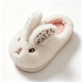 thumbnail image 6 of Jamicy Kids Toddler Slippers for Boys Girls Cute Bunny House Shoes Non Slip Warm Soft Winter Fuzzy Indoor Bedroom Slipper, 6 of 7