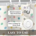 thumbnail image 4 of Pastel Dots Shower Curtain 72x72, Waterproof Washable Polyester Bathroom Curtain, Polka Dot Bath Curtain with 12 Plastic C Hooks, Machine Washable Fabric Bath Curtain for Bathroom Decor, 4 of 5