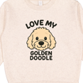 thumbnail image 3 of Inktastic Love My Golden Doodle Tan Toddler Sweatshirt, 3 of 4