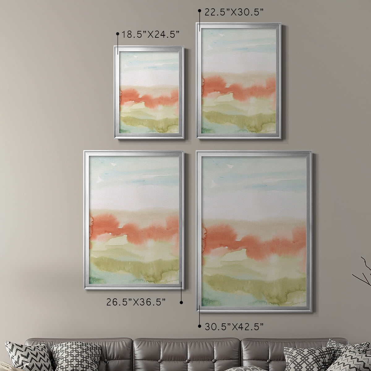 Blushing Sunrise I Premium Framed Print, in Gold, Black, or Silver - Ready to Hang
