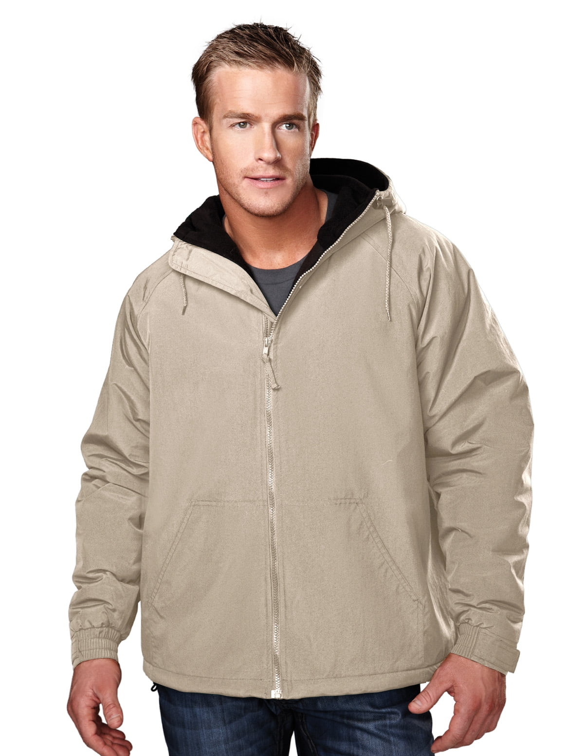 Tri-Mountain Conqueror 8480 Hooded Jacket, 3X-Large Tall, Khaki