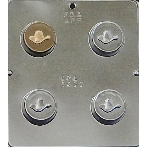 1677 Cowboy Hat Oreo Cookie Chocolate Candy Mold