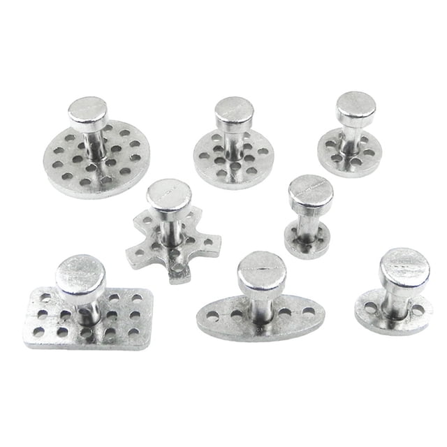 Miangastore Zinc Alloy Suction Cup Gasket Set for Car Dent Repair 8pcs Various Sizes Durable Design