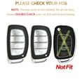 thumbnail image 2 of OFFCURVE Car Key Fob Cover for Hyundai, Special TPU Key Fob Case Holder for Hyundai Elantra Tucson Sonata Elantra GT Ioniq 4 Buttons Smart Key Protector, Black, 2 of 6