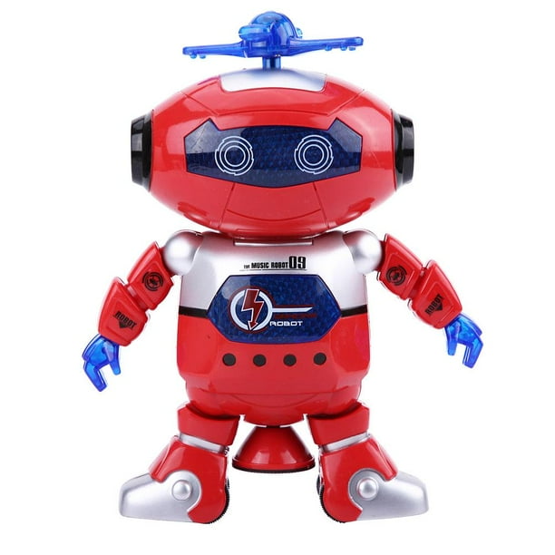 LYUMO Electric Robot Toy Cool Flashing Lights Music Dancing Robot Toys