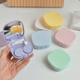 thumbnail image 1 of 1 Ensemble de Lentilles de Contact Étui Anti-Poussière Minimaliste Réutilisable avec Miroir Intégré pour Femmes, 1 of 8