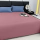 thumbnail image 4 of Sábana de poliéster de color liso de 180 x 230 cm | Sábana de fibra suave y lavable | Ropa de cama duradera y resistente a la decoloración | Sábana de fácil cuidado para todos los tamaños de, 4 of 5