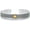 D01-Sun, variant on 925 Sterling Silver Bangle Cuff for Men