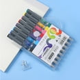 thumbnail image 6 of Premium 8-Pack Colored Gel Pens for Smooth Writing, Ergonomic Design for Comfortable Grip, Ideal for Note-Taking and Journaling, 6 of 6