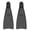 Black size S, variant on Snorkeling Diving Swimming Pool Flexible Travel Size Short Fin for Men Women Swimming Training Fin Swim Flippers