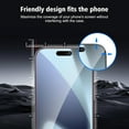 thumbnail image 4 of 3 Pack for iPhone 17 Air Screen Protector, 9H Ultra-clear Tempered Glass, Easy Installation, Bubble Free, 4 of 7