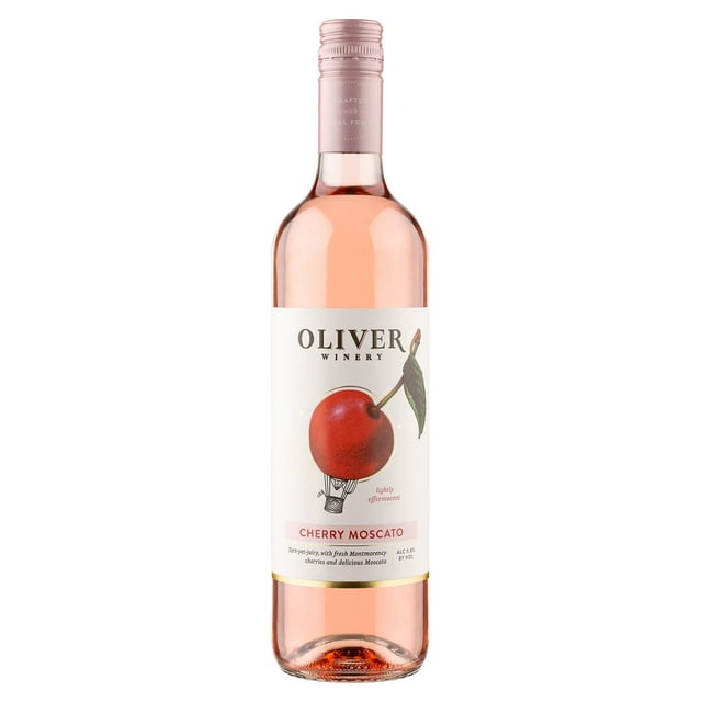 Oliver Winery Cherry Moscato Wine, 750 ml
