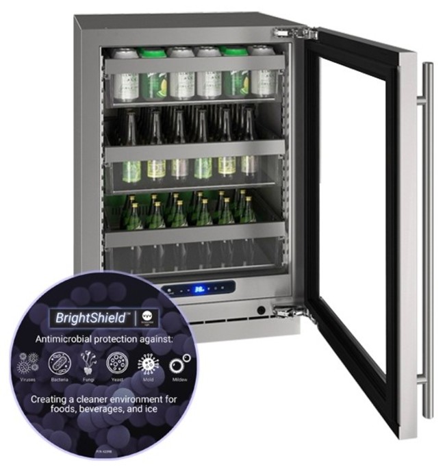 U-Line Uhre524-S81a 5 Class 24" Wide 5.2 Cu. Ft. Energy Star Certified Compact Freezerless