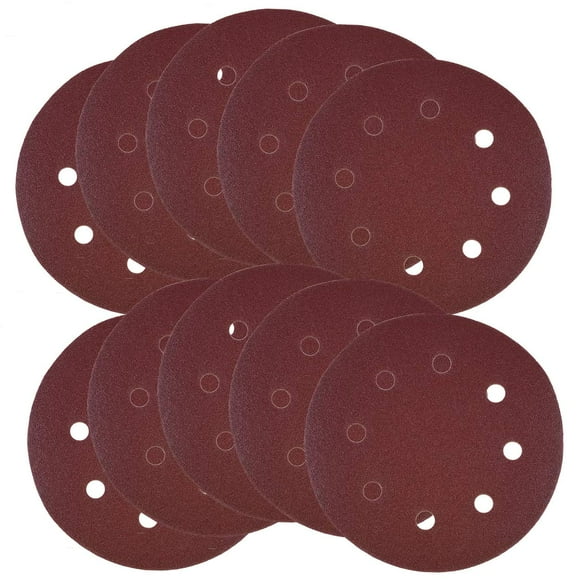 BN Products USA Disque de Ponçage sous Vide 7 Pouces, 60 Grits, Lot de 10, pour Utilisation avec Ponceuse à Main Halo Sans Poussière et Plâtre