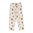 thumbnail image 4 of Naloa Cute Squirrel Print Women’s Ultra-Soft Comfy Pajama Lounge Pants with Pockets & Drawstring, 4 of 8