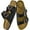 Black, variant on Ecetana Women's Sandals Comfortable Flat Sandals for Women Open Toe Slide for Women with Adjustable Buckle