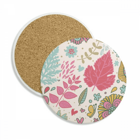 

Painted Flowers Paint Coaster Cup Mug Tabletop Protection Absorbent Stone