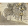 thumbnail image 2 of James Miller 24x20 Gold Ornate Framed and Double Matted Museum Art Print Titled - House with Trees, 2 of 4