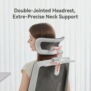 Sihoo M59AS Ergonomic Office Chair with Mesh Backrest, Flip Armrests, Headrest, White