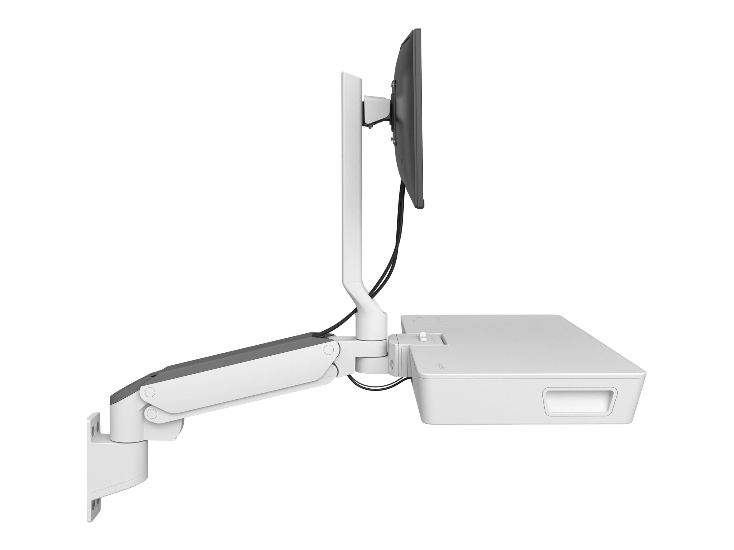 Ergotron CareFit Mounting Arm for Keyboard, Monitor, LCD Monitor - White