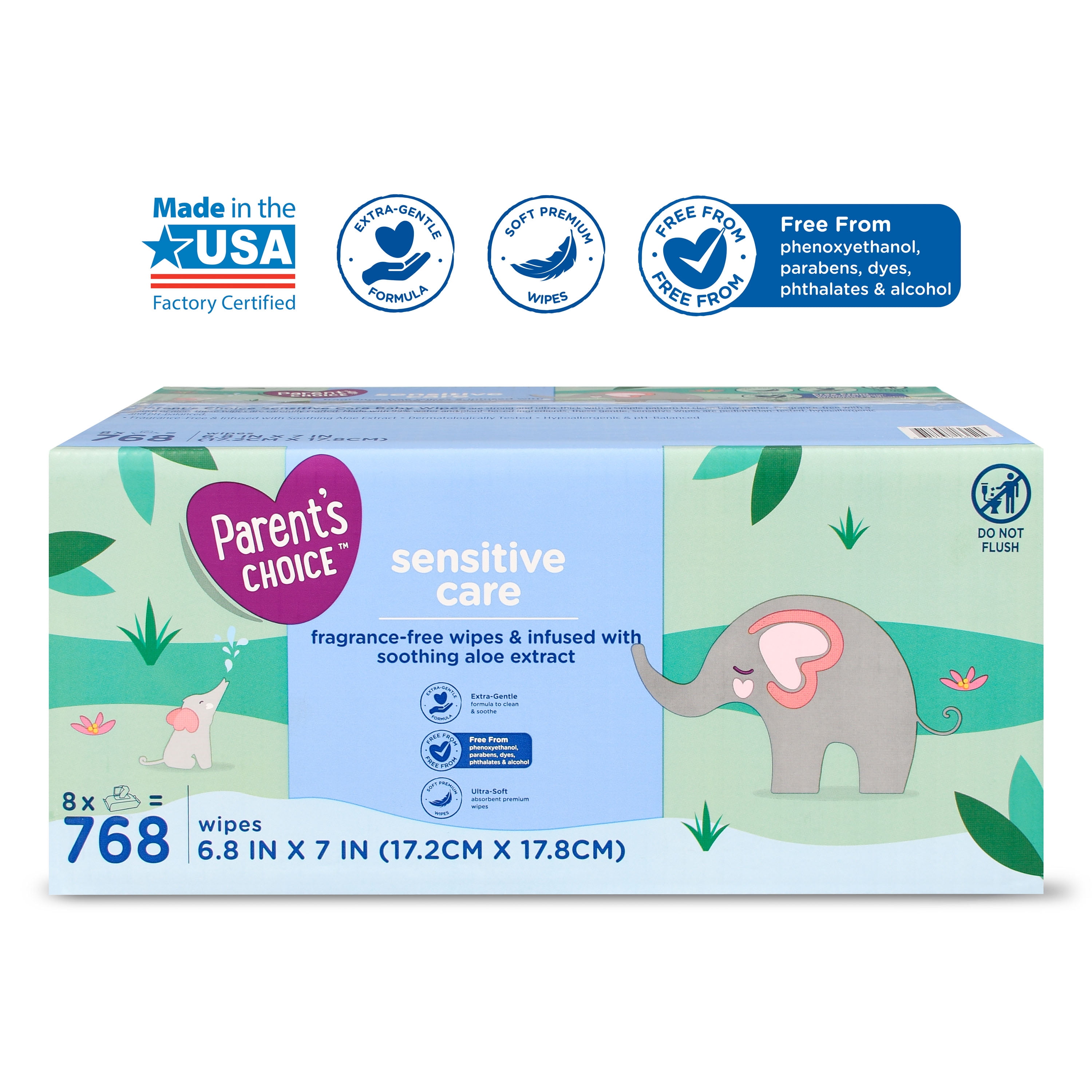 Parents choice sale wipes with aloe