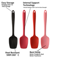 thumbnail image 3 of Silicone Spatulas, Rubber Spoon Spatula Heat Resistant One Piece Design Seamless Non-Stick Spoonulas, 3 of 5