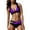 I-Purple, variant on 2025 Women Print Bikinis Swimsuit Ladies Bathing Suit High Waist Bikini Set Swimsuit Top Size Small Two Pieces Beach Bathing Supportive Bikini Tops for Large Bust Suit