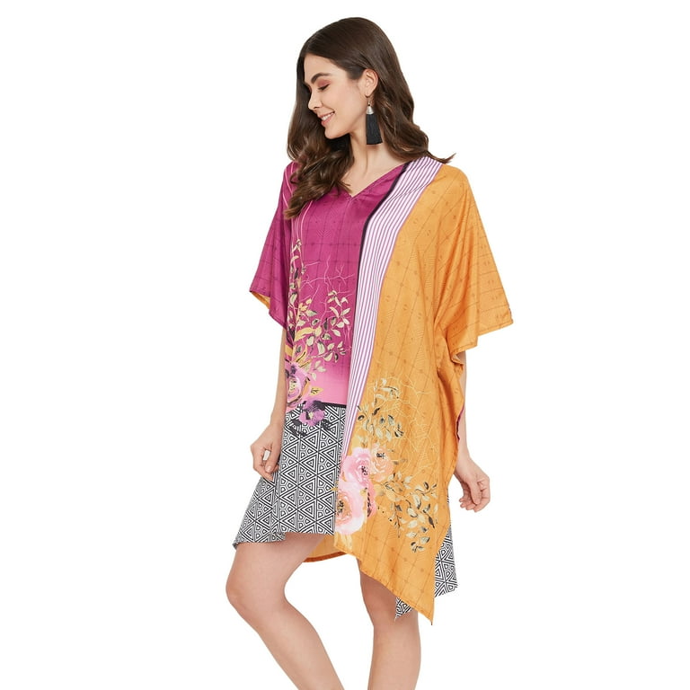 caftan dress short Silky Smooth by Studio EY so it reads as a breezy day dress Indio Short Caftan