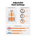 thumbnail image 4 of ORORO Heated Vest for Men with Battery, Battery Powered Heating Vest for Hiking Skiing Camping (Two-Tone Gray, 3XL), 4 of 9