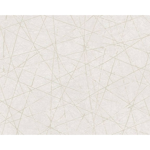 Concord Wallcoverings Modern Textured Wallpaper Graphics, Vinyl Accent Wall, Cream, White, 21 in x 33 Ft (57 sq. ft), 391771