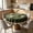 Green, variant on Round Polyester Tablecloth – 39in Stain Resistant Coffee Table Cover for Home Decor,Green