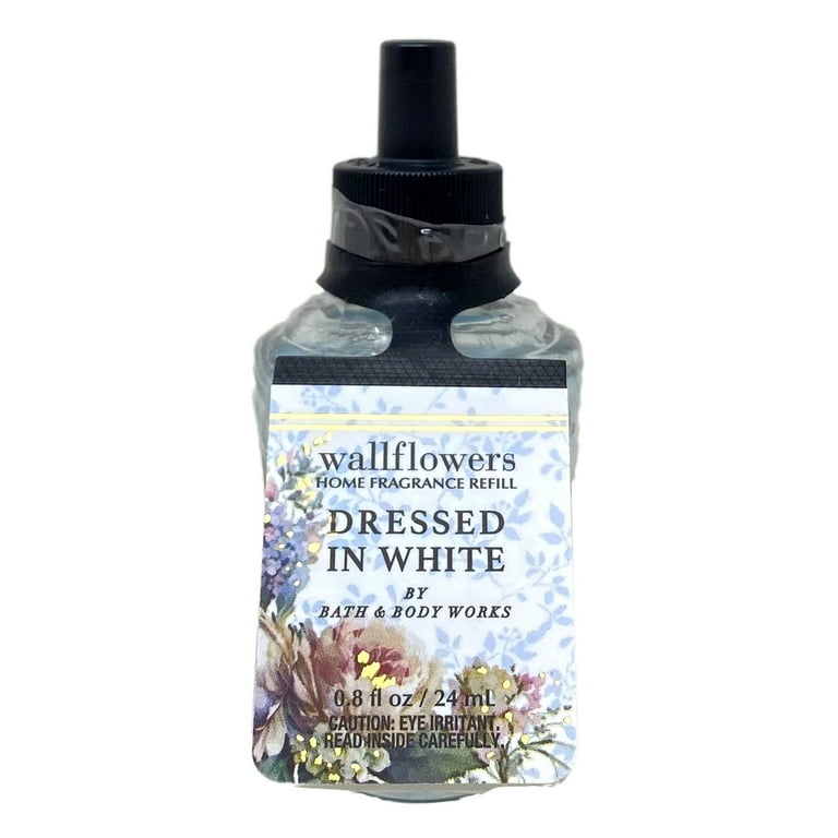 Bath & Body Works Dressed In White Set of 4 Wallflowers Home Fragrance Refill Bulbs with a Marbela Himalayan Salts Springs Sample Soap Bath & Body Works Dressed In White Set of 4 Wallflowers Home Fragrance Refill Bulbs with a Marbela Himalayan Salts Springs Sample Soap