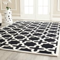 thumbnail image 2 of SAFAVIEH Cambridge Liz Geometric Wool Area Rug, Black/Ivory, 3' x 5', 2 of 9