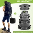 thumbnail image 3 of Ktaxon 27pcs Camping Cookware Mess Kit Outdoor Cooking Kit for 4 People Portable, 3 of 9