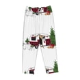 thumbnail image 4 of Haiem Vintage Buffalo Plaid Christmas Camper Women's Pajama Pants Ultra Lightweight Pjs Bottoms Sleepwear Bottom Pants With Pocket Drawstring-Large, 4 of 9