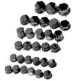 thumbnail image 3 of 30PCS Práctica Tapa de Cubierta de Cabeza de Del Tornillo Del Perno Hexagonal de , Ajuste de Tapa Del Tornillo de Negro Macarena Tapa de tornillo de motocicleta, 3 of 6