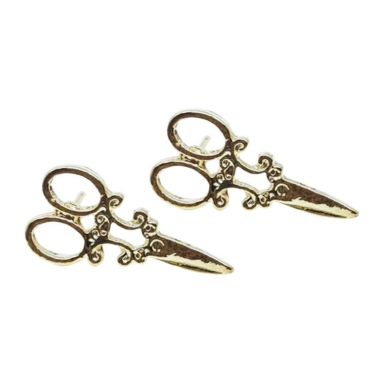 WOXINDA Small Earrings Cute Scissors For Good Friends Ear Studs Gifts  Earrings 
