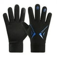 thumbnail image 1 of Breezora Winter Screen Gloves For Women Warm Fleece Lined Comfort Stretchable Grip For Daily Use In Cold Climate Blue, 1 of 3